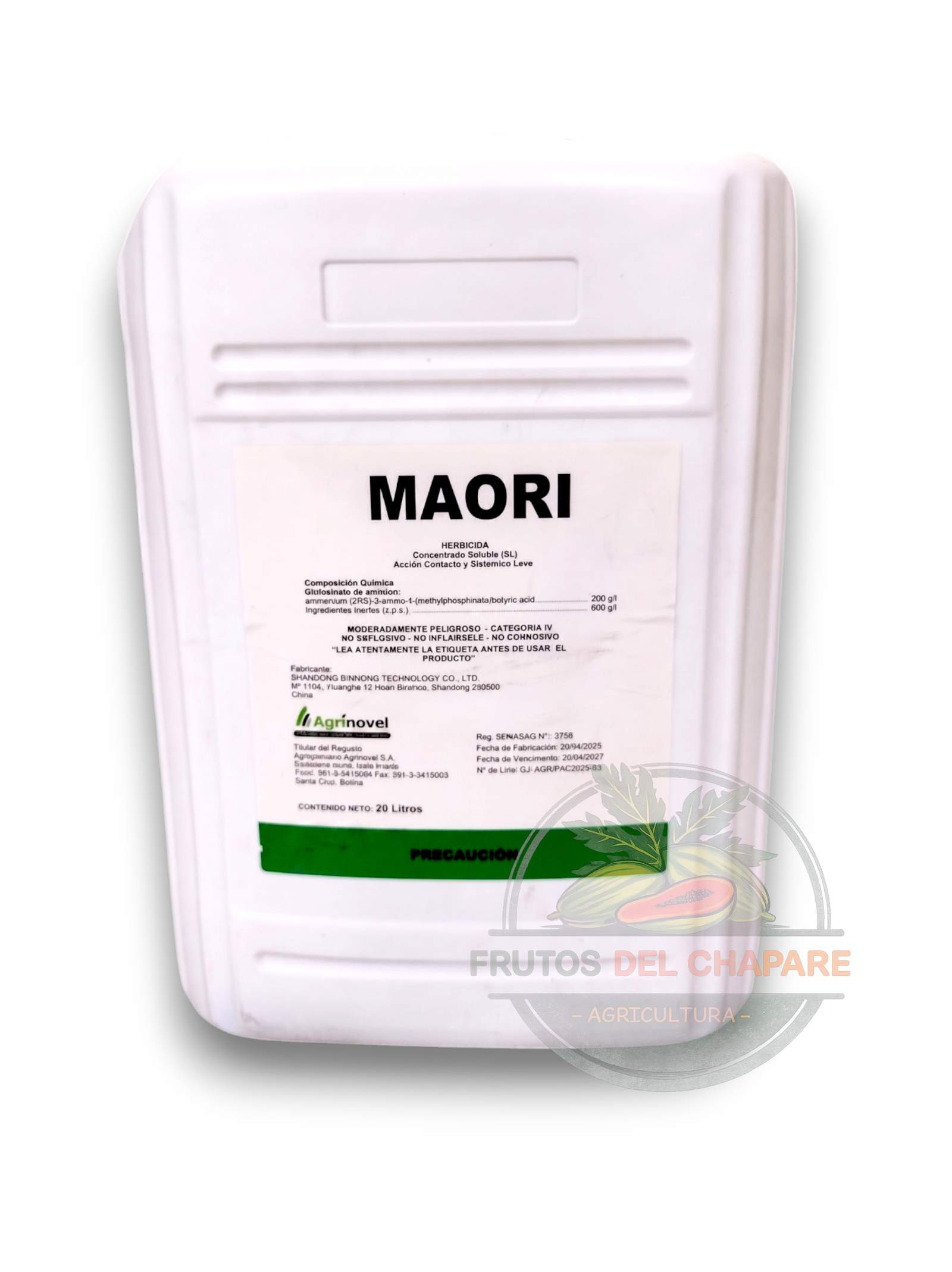 herbicida maori (glufosinato de amonio) 20 litros herbicida maori (glufosinato de amonio) 20 litros