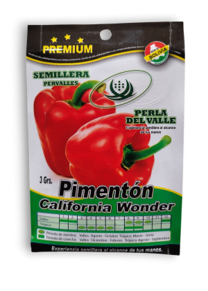 pimienton california wonder (5 g / 40 semillas aprox.) (copia)