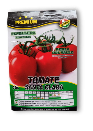 tomate santa clara (3 g / 750 semillas aprox.)